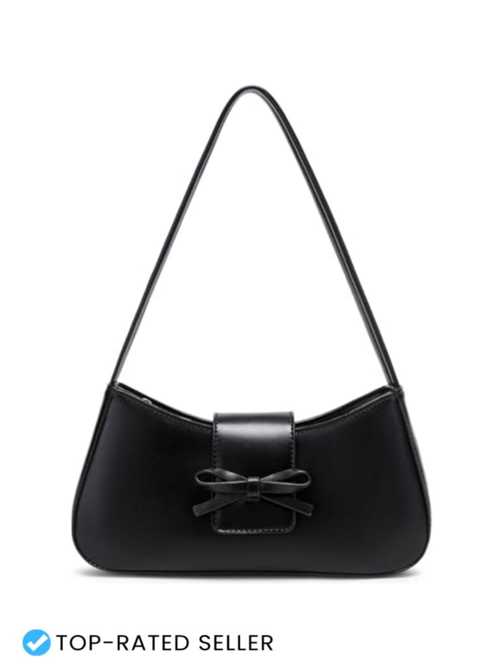 Women's Hobo Shoulder Bag with Bow, Y2K Trendy Crossbody, Lightweight Vegan